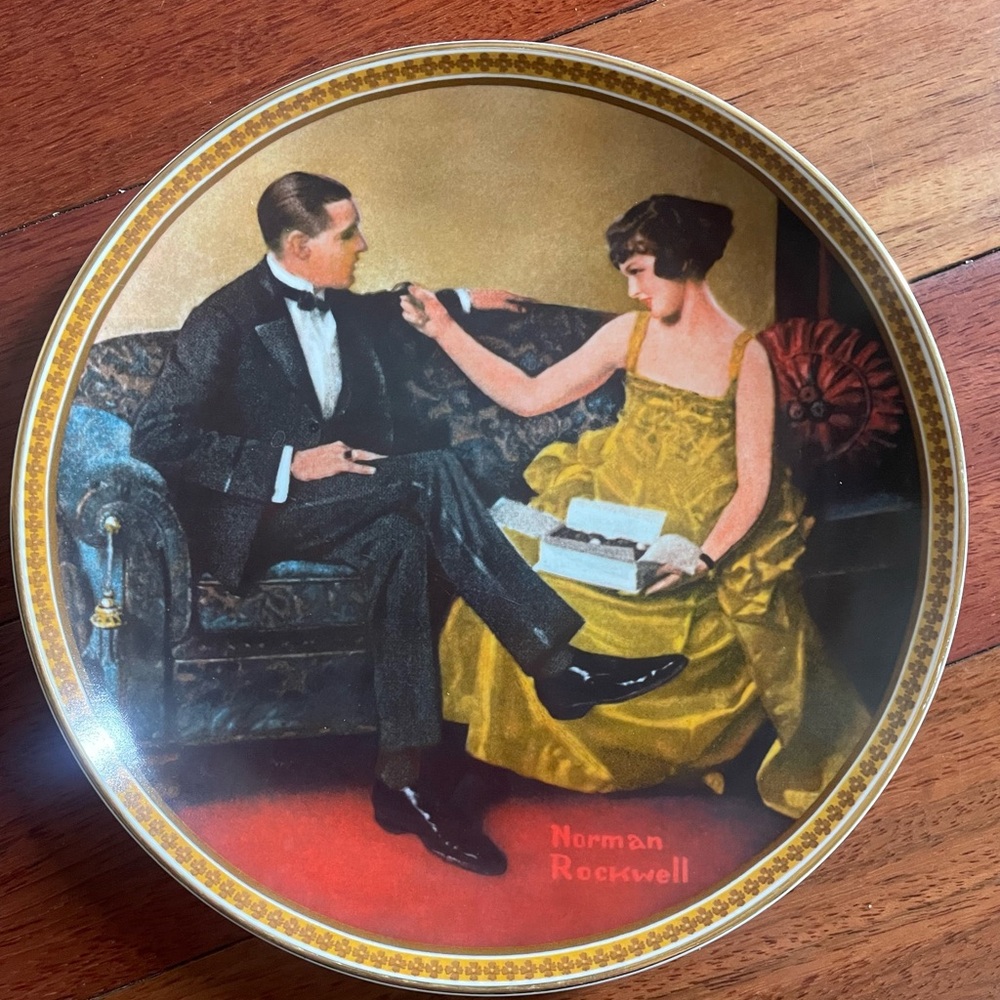 Norman Rockwell plate